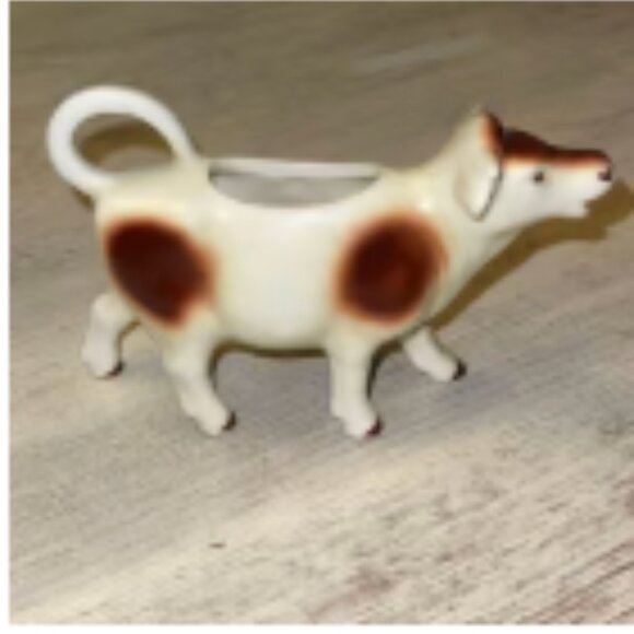 Vintage Goebel West Germany Brown and Cream Ceramic Mooing Cow Creamer - Picture 8 of 10